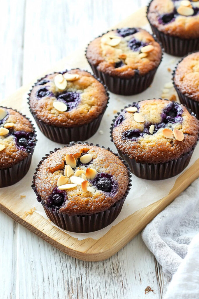 Keto Almond Flour Blueberry Muffins