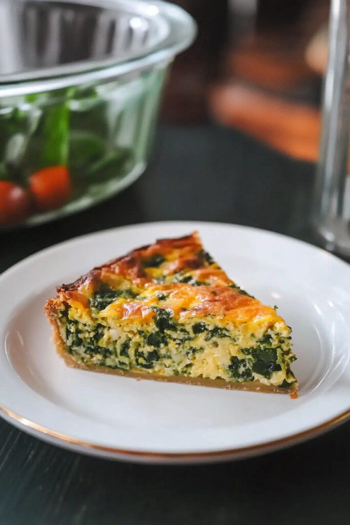 Keto Crustless Spinach Quiche