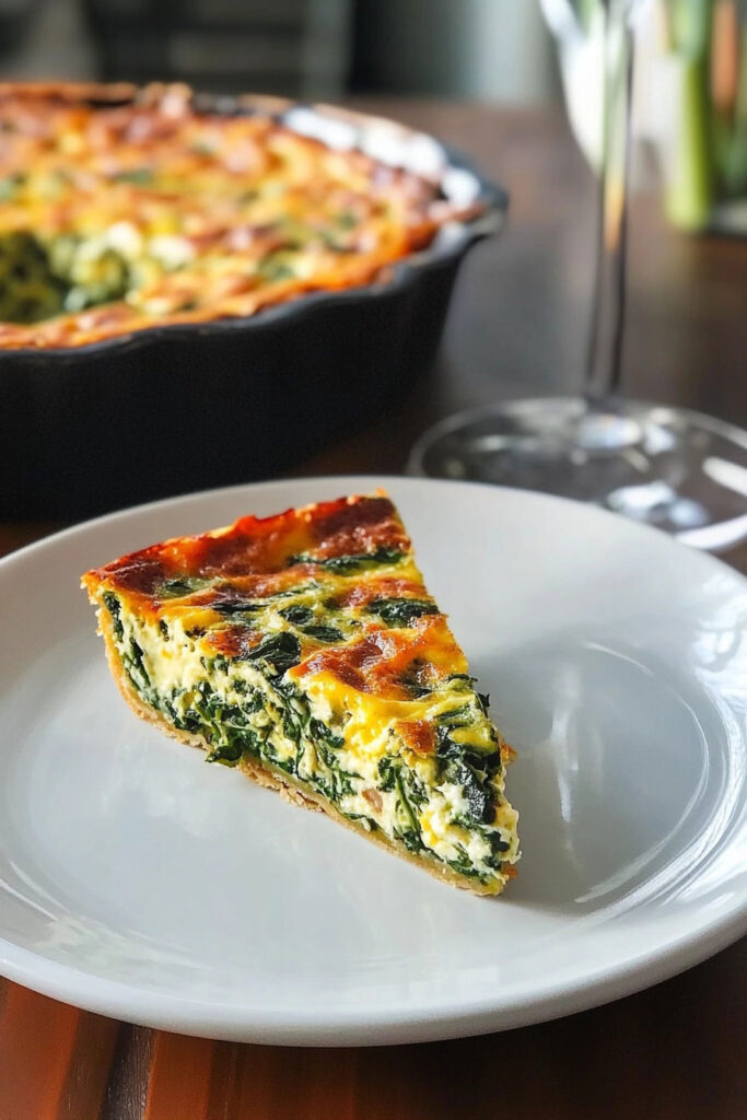 Preparation for Keto Crustless Spinach Quiche