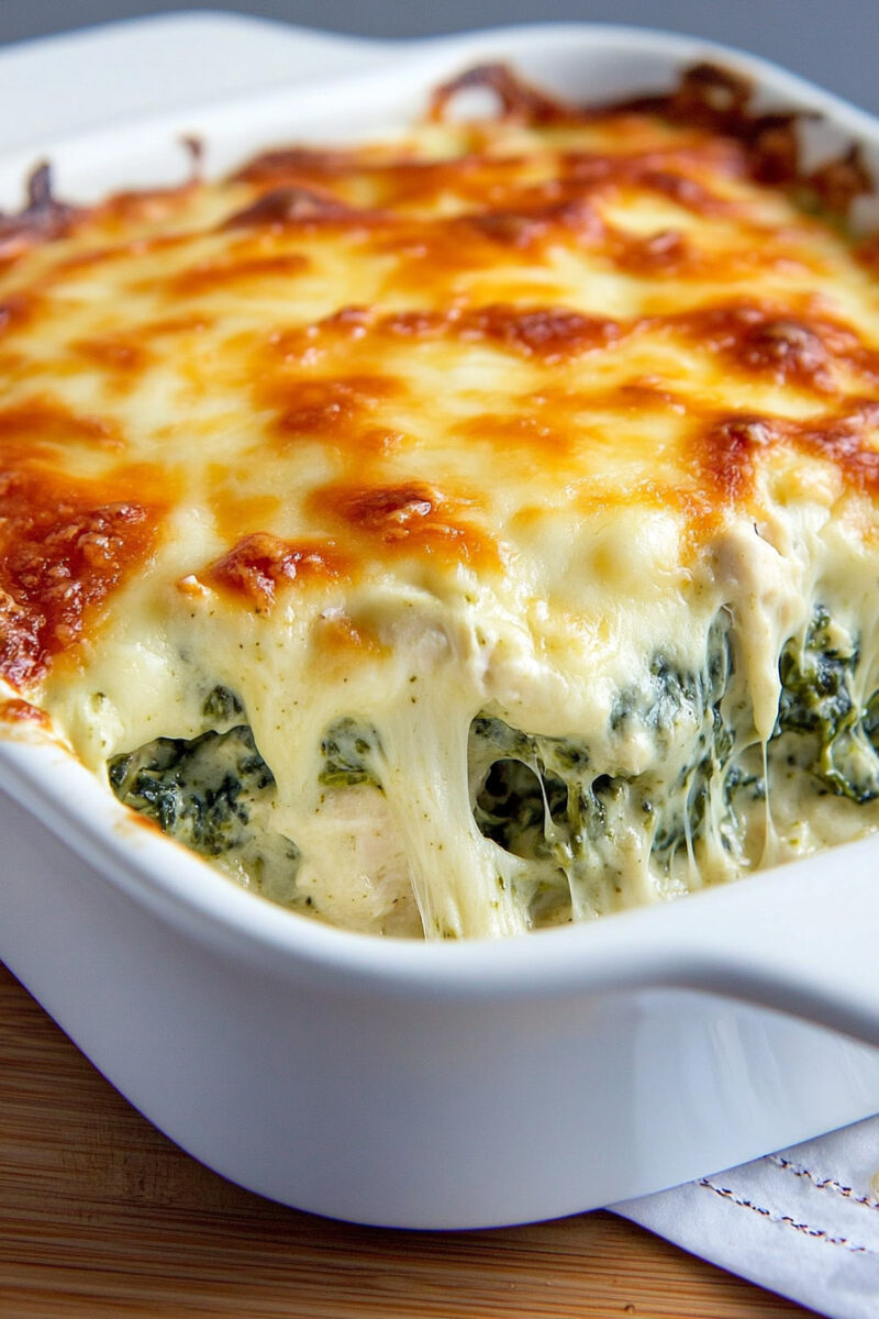 Keto Spinach Artichoke Chicken Casserole Recipe