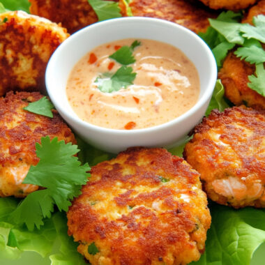 Keto Bang Bang Salmon Cakes