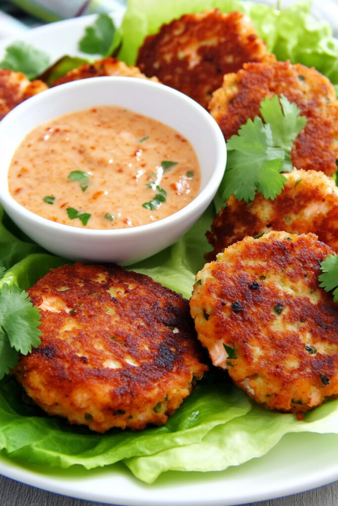 Keto Bang Bang Salmon Cakes Recipe