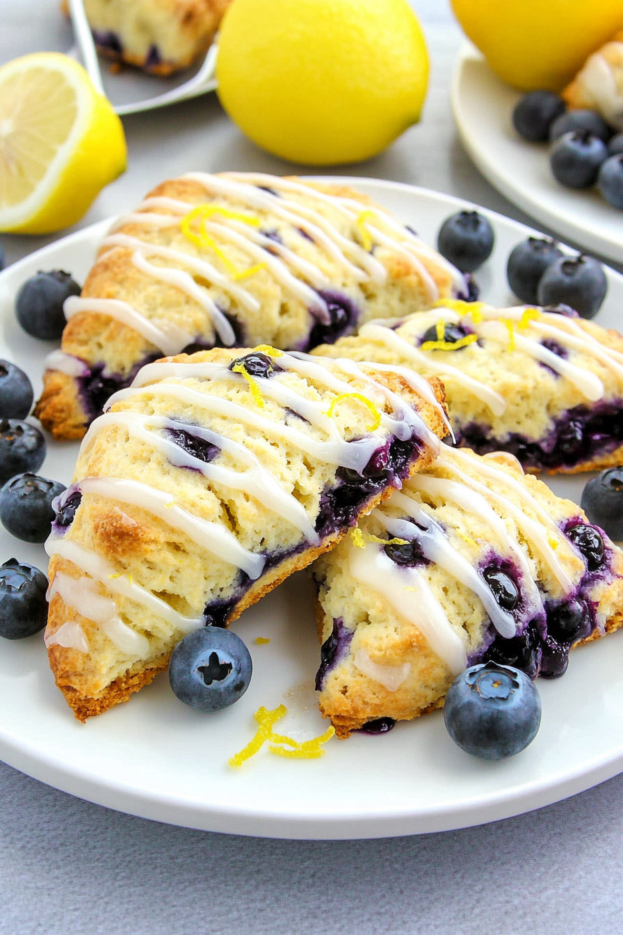 Keto Blueberry Lemon Scones