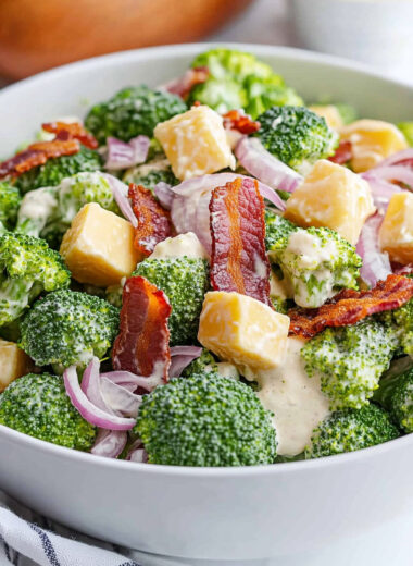 Keto Broccoli Salad with Beef Bacon