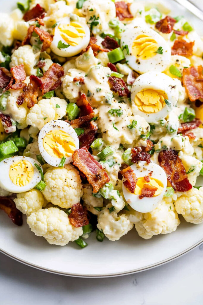 Assemble the Cauliflower Potato Salad