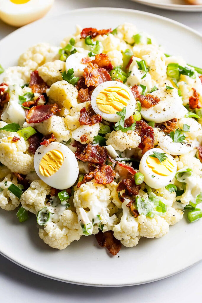 Keto Cauliflower Potato Salad Recipe