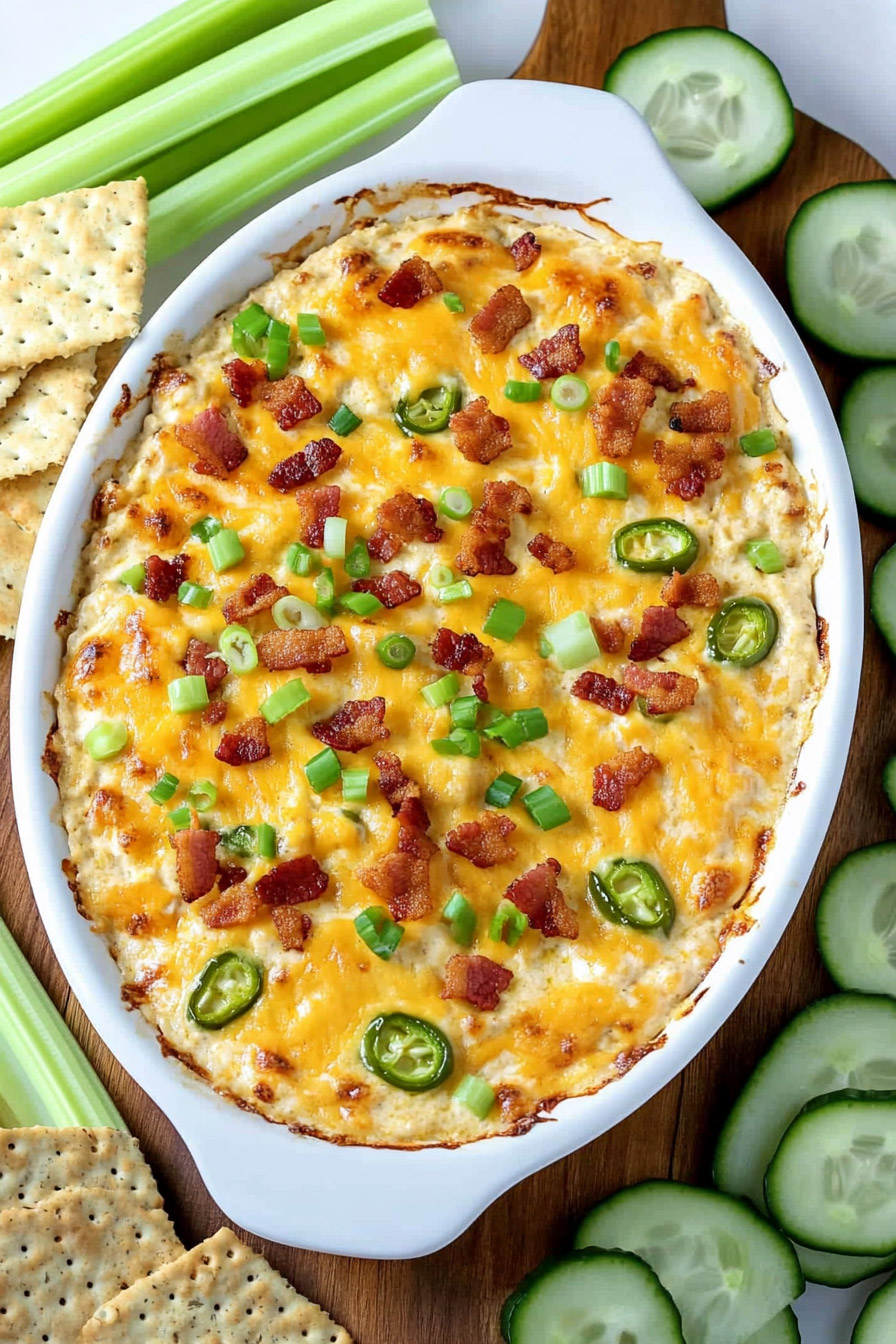 Keto Jalapeño Popper Chicken Dip