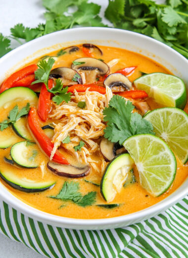 Keto Thai Coconut Curry Chicken Soup