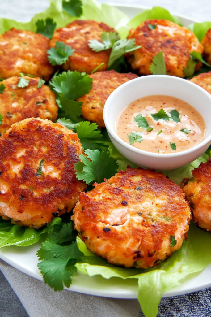 Variations Bang Bang Salmon Cakes